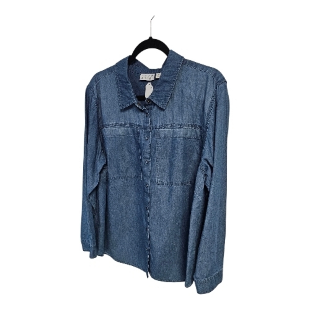Joan Rivers Classic Blue Denim Shirt